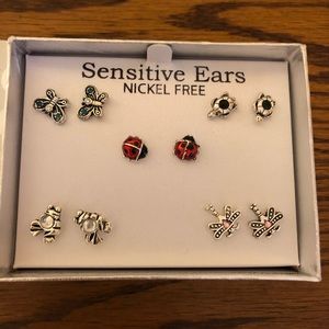Assorted Animal Silver Stud Earrings NWOT